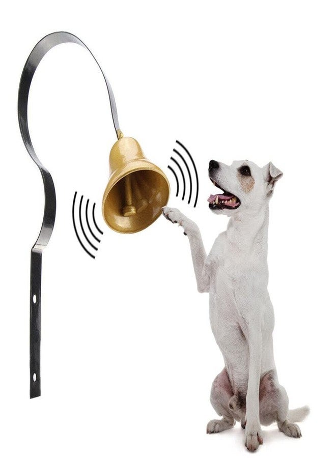 Estink Shop Keepers Bell, Antique Metal Doorbell Wall Mounted Metal Shopkeepers Doorbell Dog Training Home Decoration, 1.6inch Diameter, Remind You Customer Coming - Image 5